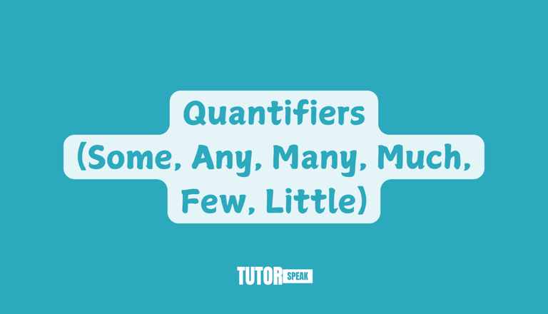 Quantifiers (Some, Any, Many, Much, Few, Little) in English