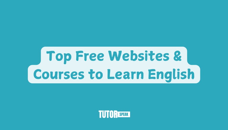 Top Free Websites & Courses to Learn English