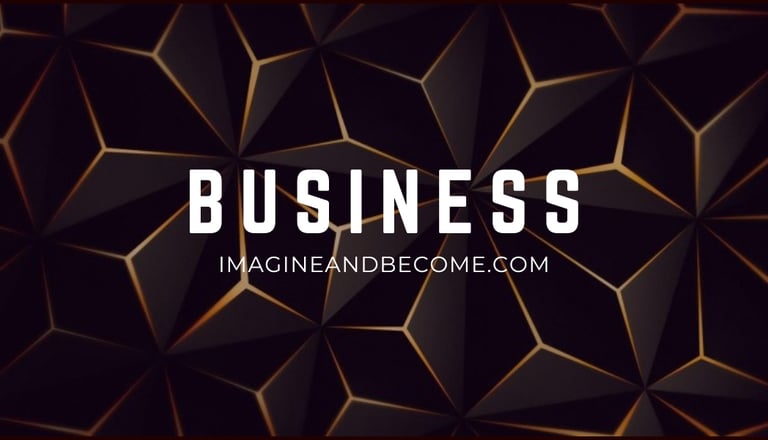 a business card with a black and gold geometric pattern