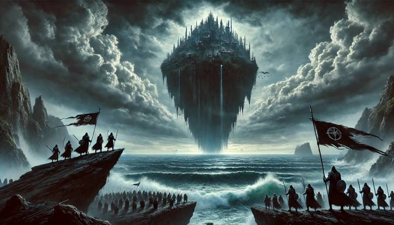 Sangdelune chavire et s'apprête à disparaitre au fond de l'océan