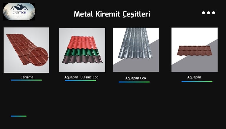 Metal Kiremit Çeşitleri