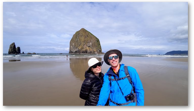 Haystack rock at cannon beach