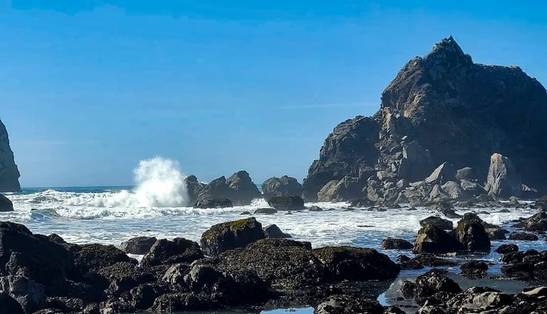 CA Coast - Beautiful beach scenery at the Wilson Creek Beach in Klamath