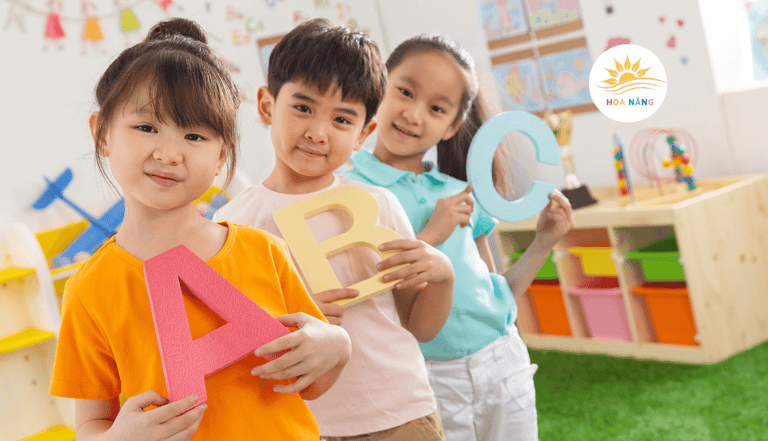 Lớp học can thiệp sớm trẻ chậm nói tại trung tâm Hoa Nắng An Đồng - An Dương - Hải Phòng