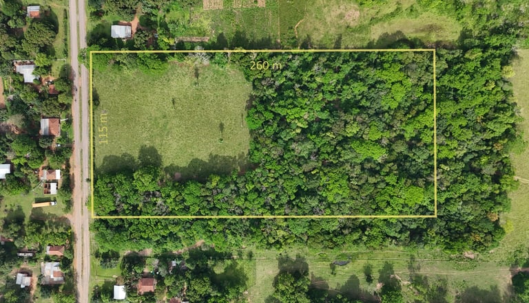 Unbebautes 3-Hektar-Grundstück in Independencia – naturnahe Wohnlage am Fuß des Ybytyruzú-Gebirges