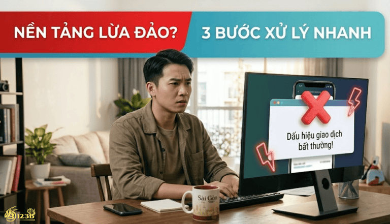 NỀN TẢNG LỪA ĐẢO? 3 BƯỚC XỬ LÝ NHANH