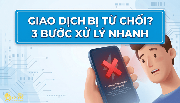 GIAO DỊCH BỊ TỪ CHỐI? 3 BƯỚC XỬ LÝ NHANH