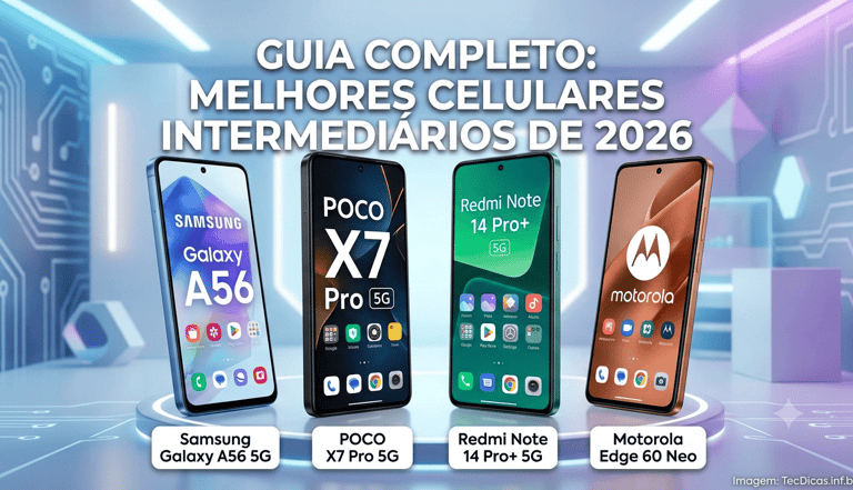 Melhores Celulares Intermediários (2026)