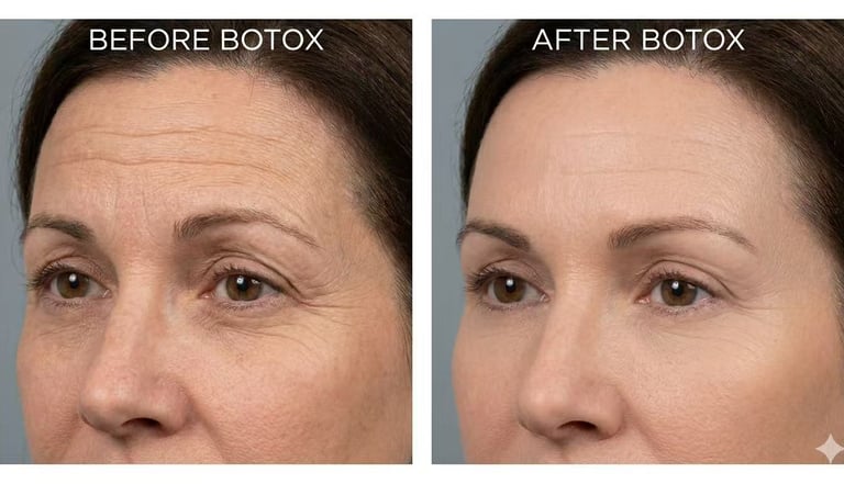 Botox Before and After: Forehead & Eyes