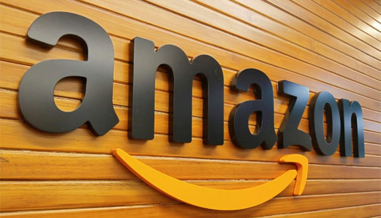 a sign that says amazon is the best place to shop