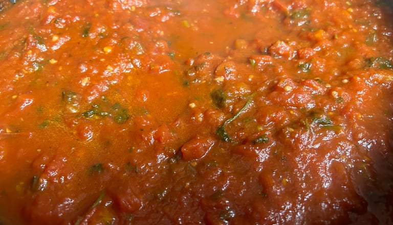 Marinara sauce.