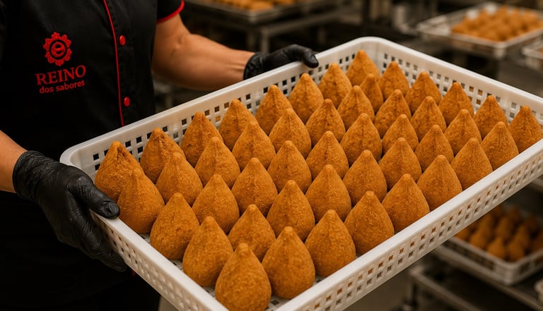 Qualidade e padronização na produção de salgados | Reino dos Sabores