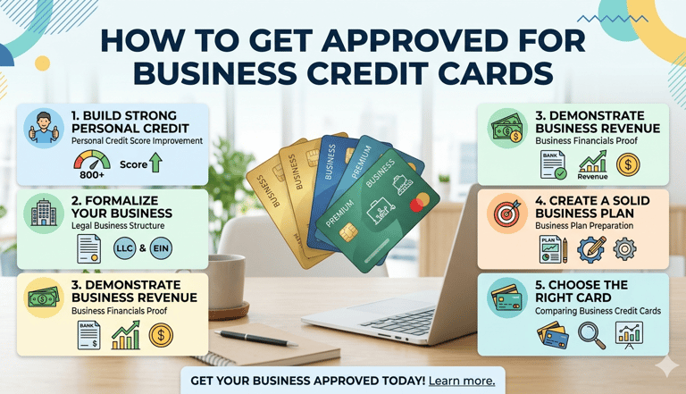 How to Get Approved for Business Credit Cards