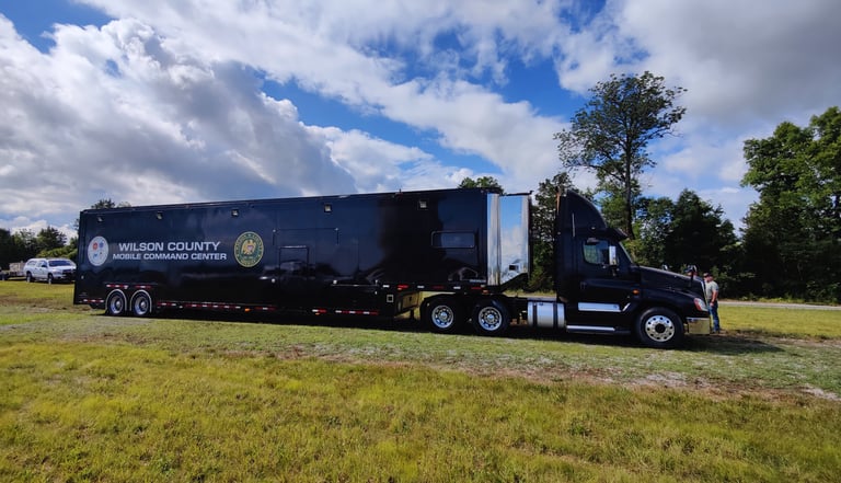 Communications Trailer at the Nashville Speedway