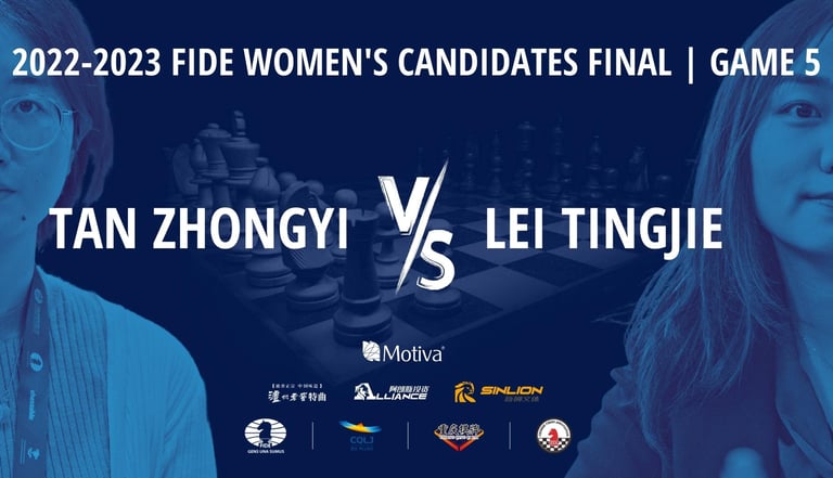 Lei Tingjie vs Tan Zhongyi #FIDEWomenCandidates 2023