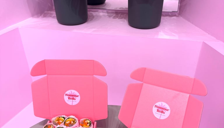 Summer Rolls catering evenementiel box rouleaux de printemps frais fête anniversaire bouchée Paris