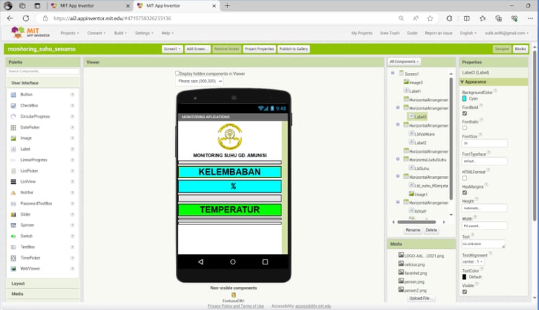Perancangan Layout User Interface