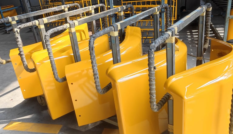 Fenders for excavators, loaders, construction vehicles, etc.