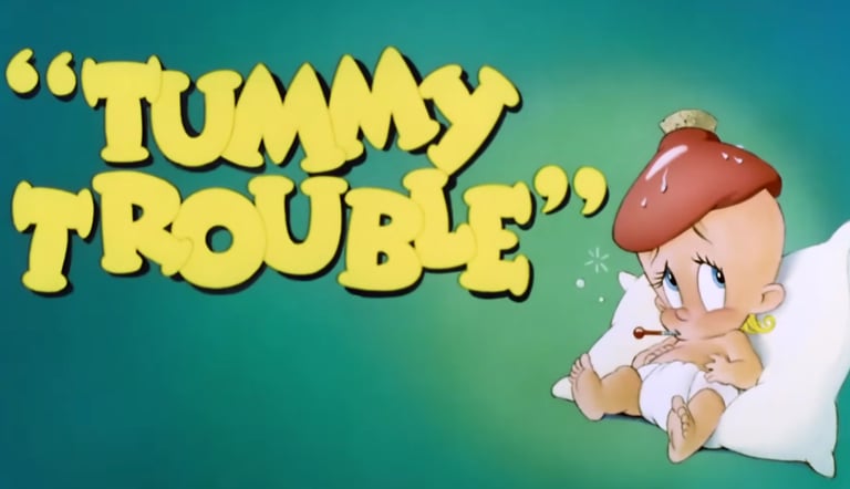 Tummy Trouble Title Card