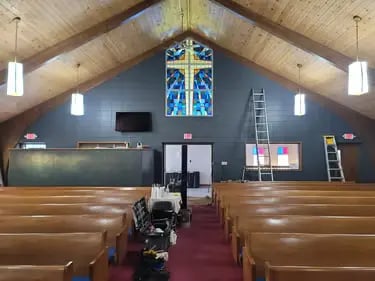 Painting Auburn Indiana Church of Christ 