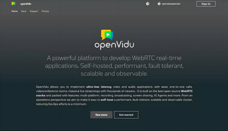 OpenVidu – Advanced System Capabilities