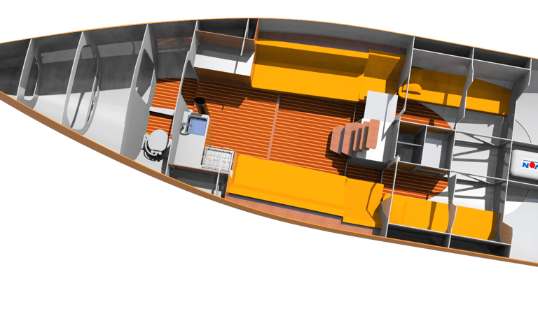 M36 Duo sail yacht design interior