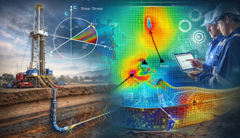 Images showing geomechanical influences