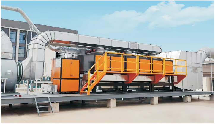 catalytic combustion gas treatment