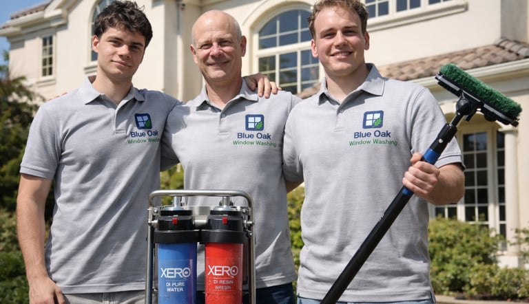 Blue Oak Window Washing team featured in the Barron Park Association Newsletter in Palo Alto