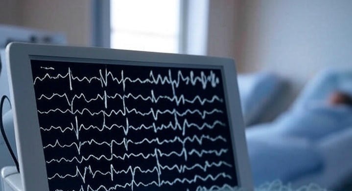 EEG on a monitor