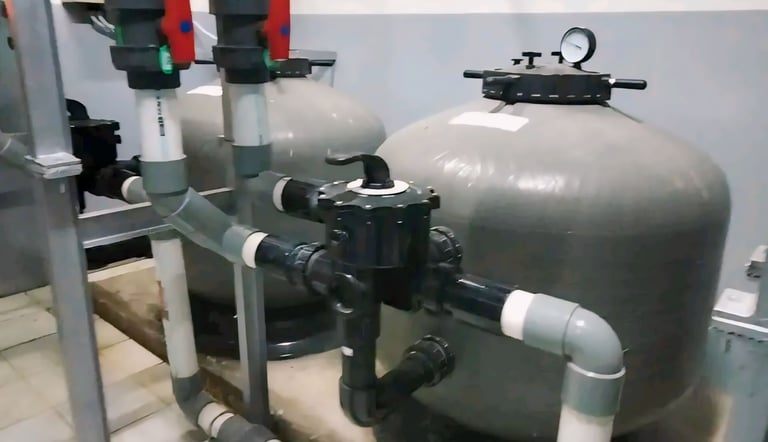 Filterasi Kolam Renang yang sudah ter instal