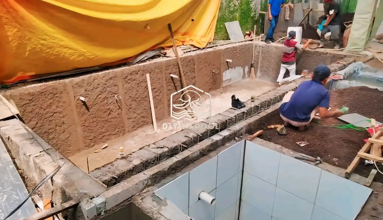Kontraktor DayanaPool merancang kolam Jacuzzi custom