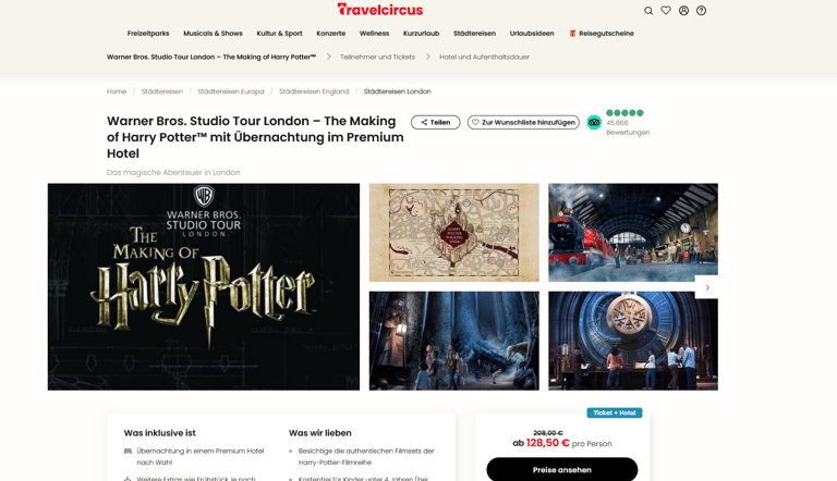 Travelcircus: Harry Potter London Städtereise