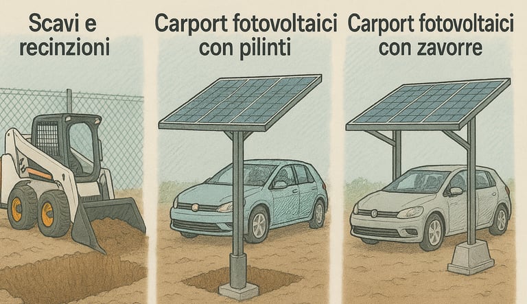 Carport fotovoltaici