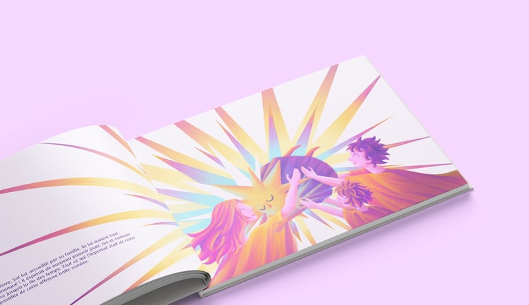 Mockup d'une double page