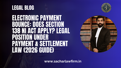 Electronic Payment Bounce: Does Section 138 NI Act Apply? Legal Position Under Payment & Settlement Law (2026 Guide)