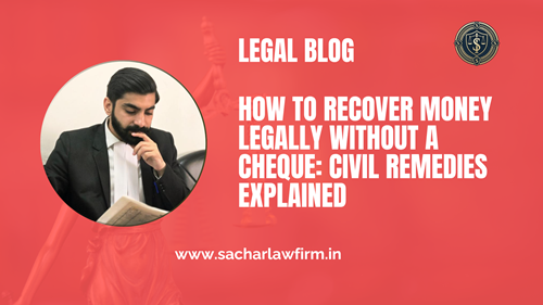 How to Recover Money Legally Without a Cheque: Civil Remedies Explained