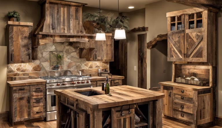 rustic kitchen cabinets