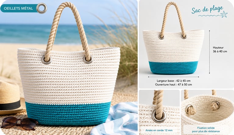 tuto sac de plage au crochet