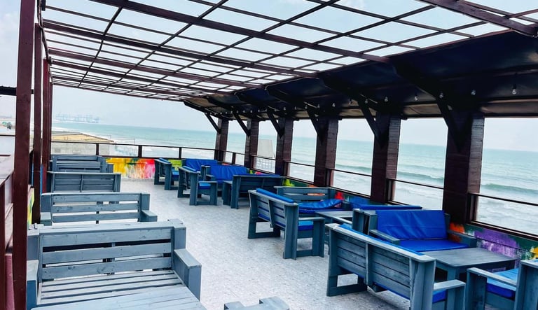 Sea Side View of De Place @ De Beach Resort Ghana