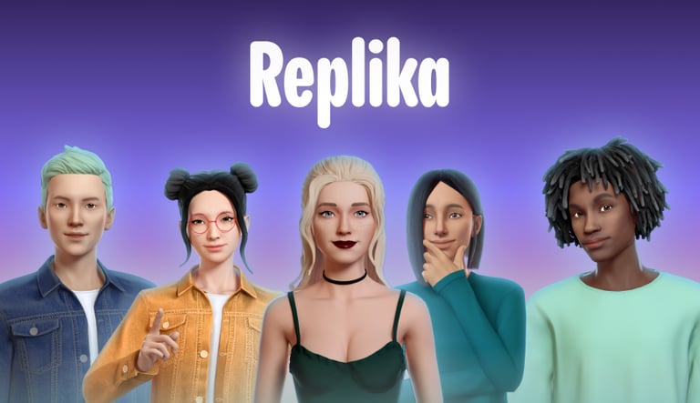 a group of people standing in front of a purple background