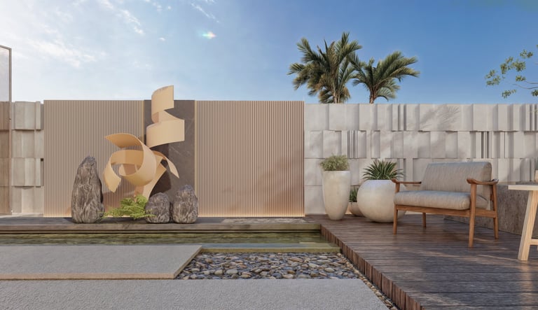 Bespoke terrace and landscape Yas Island