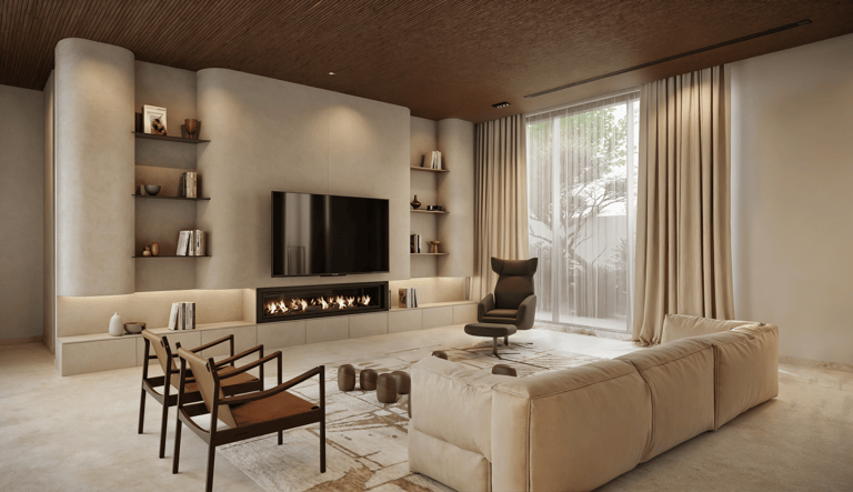 High-end residential living space UAE