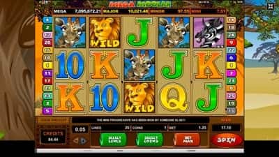 Mega moolah slot de casino online