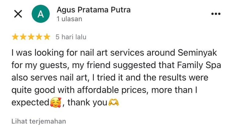 reviews from google maps name agus