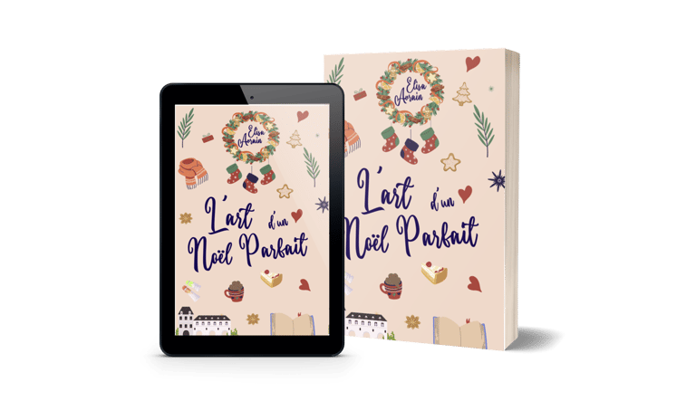 Mockup L'Art d'un Noël Parfait - Elisa Avrain - Romance de Noël