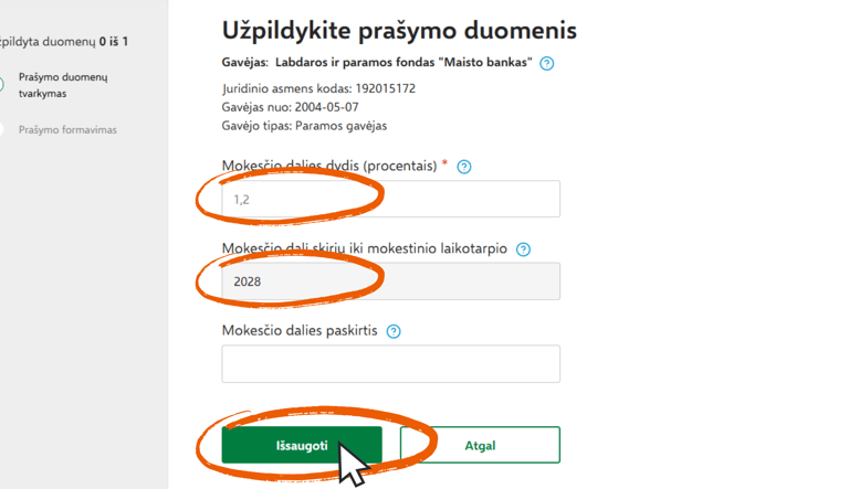 Kaip skirti 1,2 % GPM paramą „Maisto bankui“ 