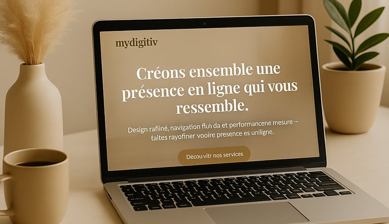 "création de site web Mydigitiv agence digitale"