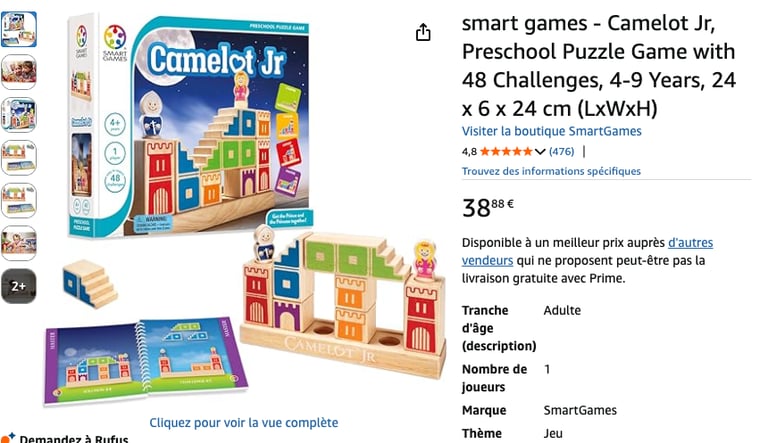 camelot jr smart games