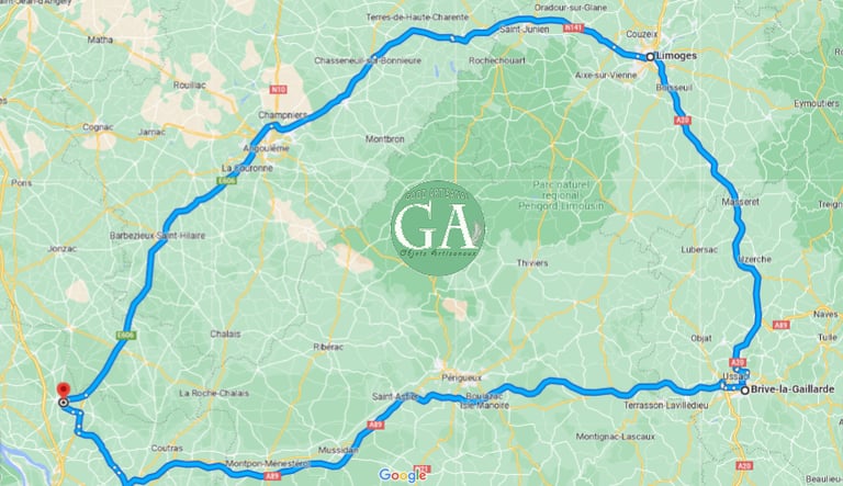 Ollas oyas Oyats Brive la Gaillarde, Périgueux, Angouleme, Coutras, Limoges, Mussidan